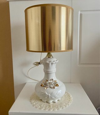 Lampara sobremesa porcelana vintage