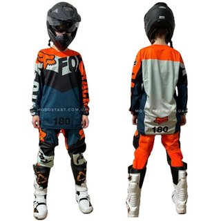 Traje Fox Motocross Infantil Naranja 6