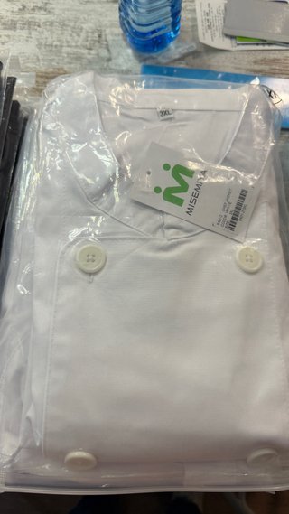 5 Chaquetas de Chef Blancas Talla XXL