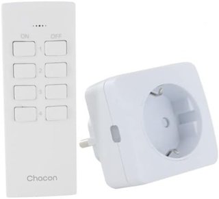 Kit 4 Mini enchufes On/Off + Mando a Distancia de