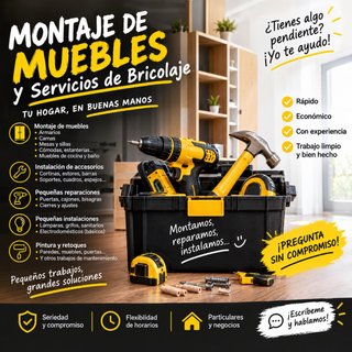 Montaje de muebles y servicios de bricolaje