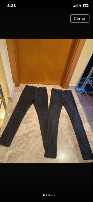 2 Pantalones Hollister Negros Talla 36