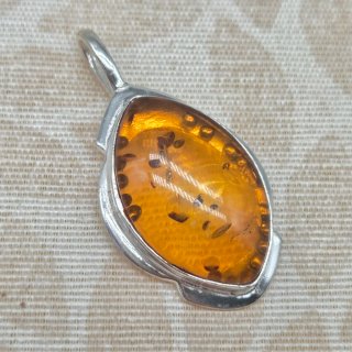 Colgante de Ámbar Báltico y Plata 925