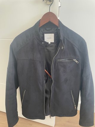 Cazadora de ante jack & Jones Negra Talla L