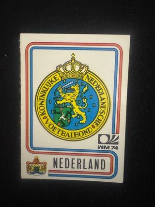 Cromo Escudo Holanda Panini München 1974