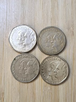 Lote 4 Monedas 500 euros Juan Carlos I
