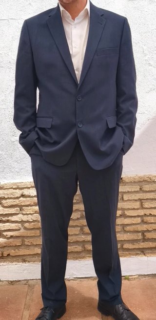 Traje C&A Azul Marino Talla 52
