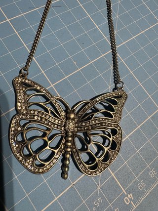 Colgante de Mariposa Plateado