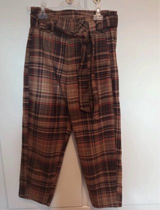 Pantalón de cuadros Pull and Bear