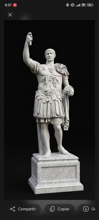 Estatua del Emperador Romano Trajano impresa en 3D