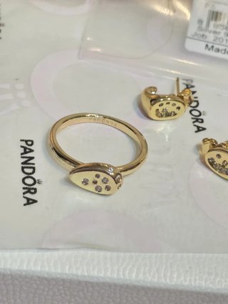 Conjunto Pandora Essence Dorado