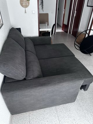 Divano letto grigio IKEA