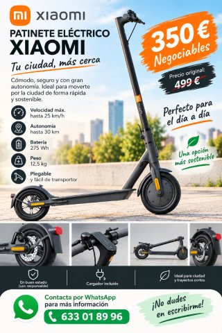 Patinete Eléctrico Xiaomi