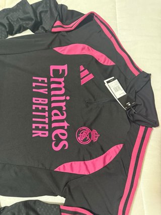 Chándal Real Madrid Adidas Negro y Rosa