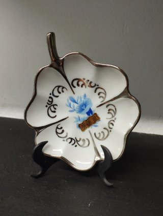 Plato Decorativo Artesanal con Plata