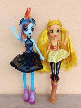 LOTE 2 MUÑECAS EQUESTRIA GIRL, MY LITTLE PONY, G4