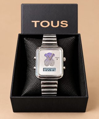 Reloj Estilo Tous Plateado