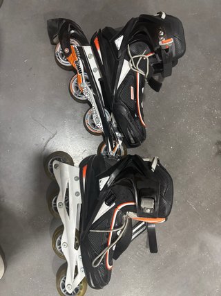 Patines en Línea Adulto Negro y Naranja