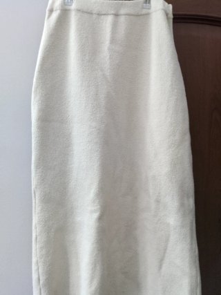 Falda de invierno blanca