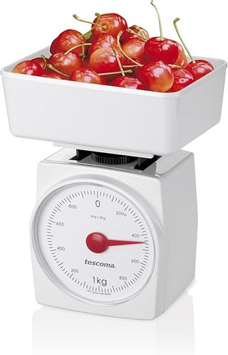 Tescoma Báscula de cocina Sharp, plástico, blanco, 2 kg