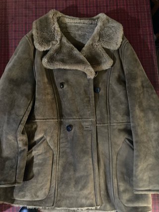 Cazadora de piel marrón talla XL Marca francesa
