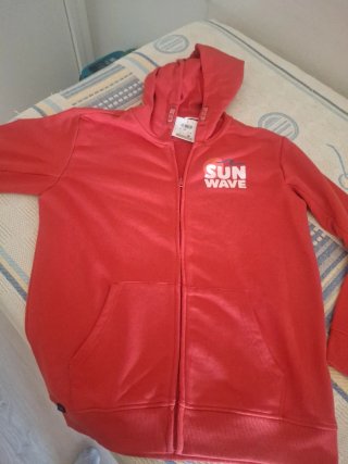 Sudadera Roja con Cremallera