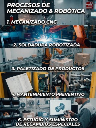 Mecanizado, reparación, automatización