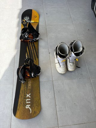 Tabla y botas snowboard
