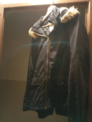 Parka de niña negra 14 años