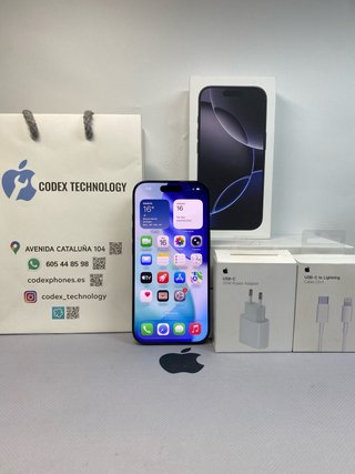 IPHONE 16 PRO 256 GB negro BATERIA 91% IMPECABLE