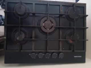 Cocina de gas 5 fuegos Garyinox