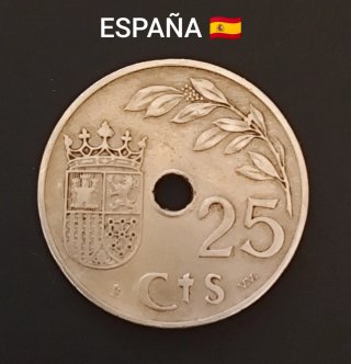 Moneda de 25 Céntimos de España