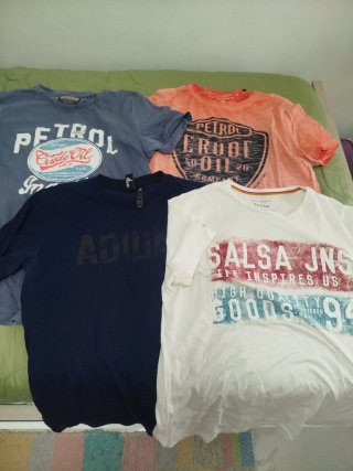 Lote 4 Camisetas Hombre Talla S