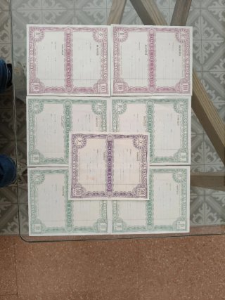 Lote de 7 Timbres del Estado nuevos