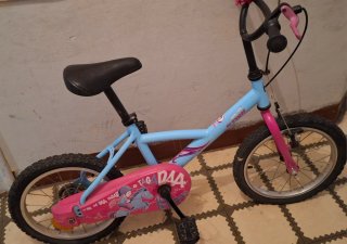 Bicicleta Infantil Rosa y Azul