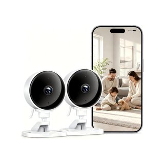 WOLFANG 2 Cámaras Vigilancia WiFi Interior 1080P