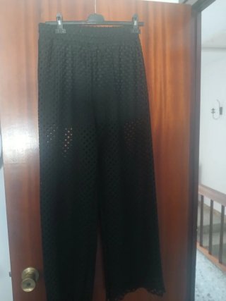 Pantalón Negro Transparente