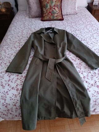 Gabardina Verde Caqui Talla L
