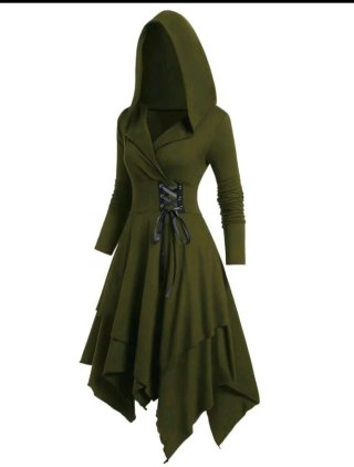 Vestido Gótico Medieval con Capucha