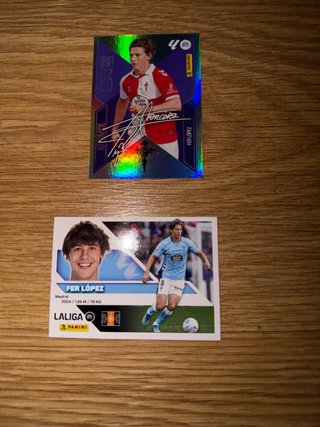 Lote 2 Cromos Fer López Panini 26/27