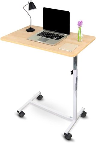 Mesa Auxiliar con Ruedas y Altura Regulable