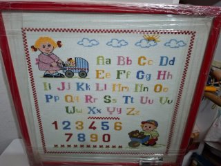 Cuadro Infantil Abecedario y Números