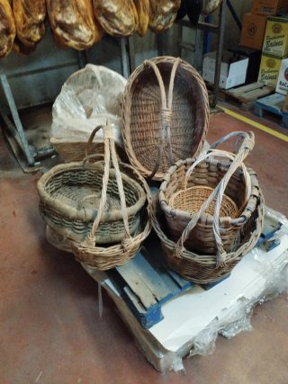 Set de 5 Cestas de Mimbre