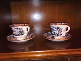 Set de 6 Tazas de Desayuno Vintage