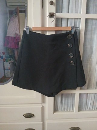 Falda-pantalón negra talla 38