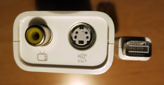 Apple Mini DVI a RCA S-Video AV