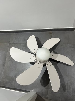 Lámpara Ventilador de Techo Blanca