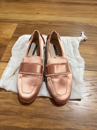 Mocasines Zara Rosa Palo, tono brillante, Talla 36