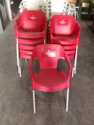Sillas bar varios modelos apilables