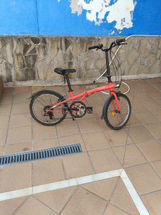 Bicicleta Plegable B'Twin Rossa